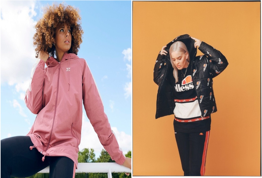 Rosa Jacke und Anne Marie in ellesse