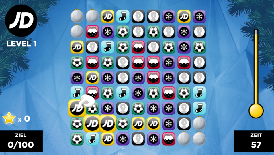 #Iam JD Match 3 Weihnachtsspiel