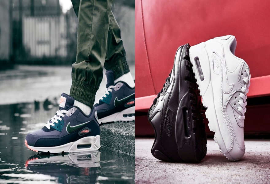 Der Nike Air Max 90 in Blau / Schwarz und Weiß