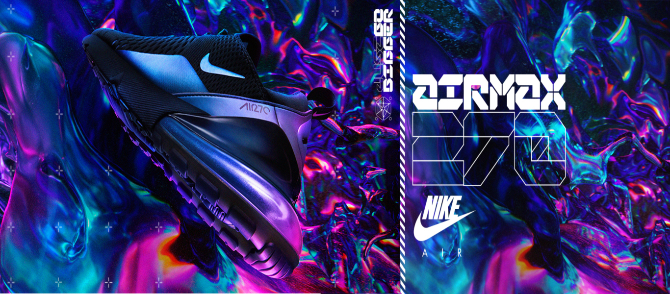 Der Nike Air Max 270 in Lila für Kinder
