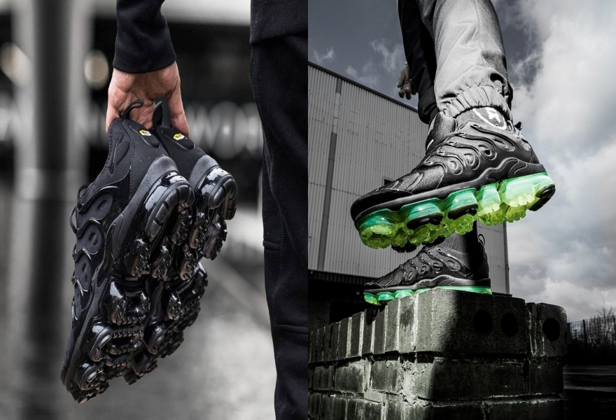Der Vapormax 2019 in Schwarz und Schwarz/Grün