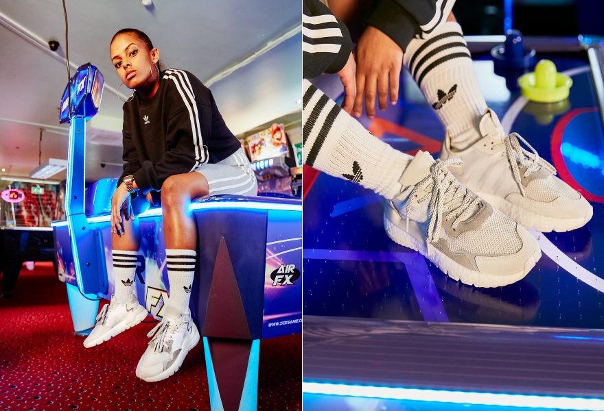 Der adidas Nite Jogger in Grau für Damen